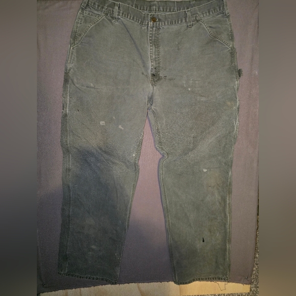 Carhartt Other - Vintage Carhartt B11 MOS Washed Duck Work Carpenter Pants Moss Green 38x32